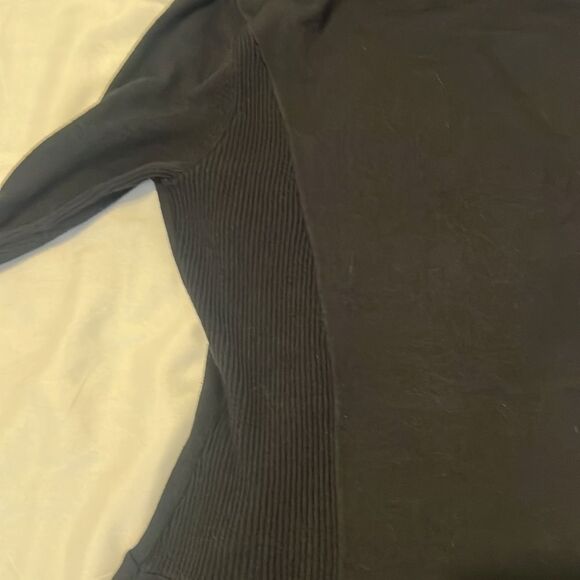 Sunset rd size S long sleeve cowl neck black tunic sweater ruffle details EUC - Picture 9 of 10